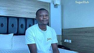 Petite ebony pussy stretched wide by massive fucking machine ride