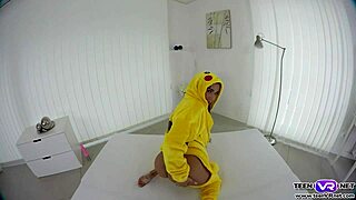VR Pokemon Babe Nicole Love Dildos Her Tight Pussy Close Up