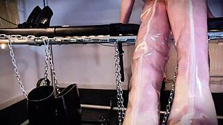 bow down goddess, tease your cock with my latex ass 😈