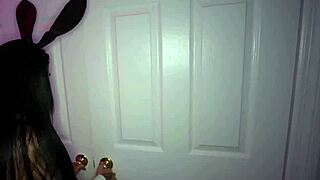 while hubby's watching, this wife takes bbc bent over at the party