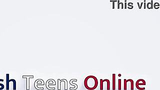 Collared British Teen Goth Fucked Hard Doggystyle in Kitchen by Neighbor