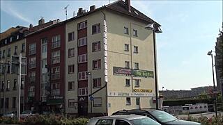 touring outside eroscenter amor frankfurt germany streets