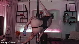 Epic Blonde Milf Slut Strips Teasing Narrow Ass