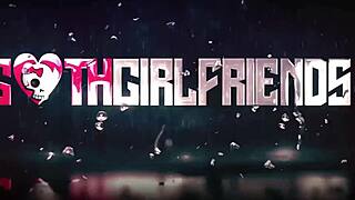 tattooed goth lacey jayne moans wildly during rough hard fuck