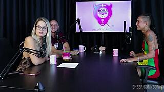 Bruna carlos spreads pussy toys in public sheer outfit during bora cast compilation