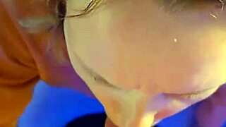 cocksucking milf kneels for hardcore creampie pounding