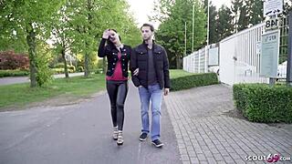 teeny, ready for your first brutal fisting at this hardcore german casting?