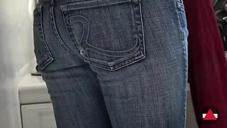 what if a tall blonde model got stuck and took sneaky fucks unnoticed?