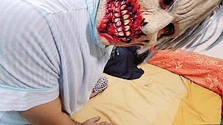 Screaming Indian BBW Ghost Takes Zombie Bareback Anal Doggystyle!