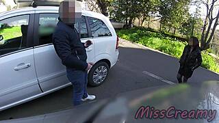 hey watch this street dick flash blowjob cumshot nearby