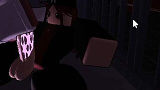 innocent looking demon girl chokes on monster cock in dominating deepthroat