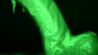 Sticky Slimy Latex Glove Handjob Tease!