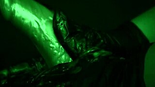 Sticky Slimy Latex Glove Handjob Tease!