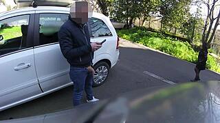 hey watch this street dick flash blowjob cumshot nearby