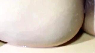 Adorable big ass redhead cums hard from deep creampie post nude villa shoot