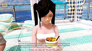 Intense harem hotel action unfolds in steamy rooms.