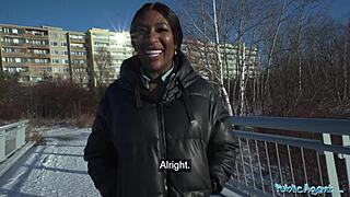 Josy Black Exposes Big Beautiful Ass Riding Fat Cock Publicly