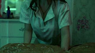 Horny priest bends curvy teen over railing perfect ass in hard anal