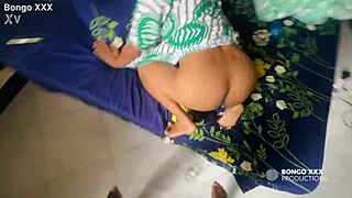 Petite ebony's dripping pussy worships massive black cock