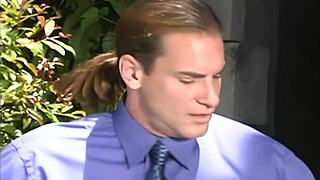 dawn's ashley long spreads shaved pussy wide in stockings heels deepthroat