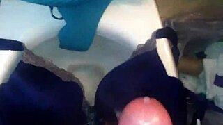 40dd bra babe drenched in hot panties cumshot
