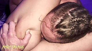 Closeup wet asian pussy licked to orgasm then creampied tight!