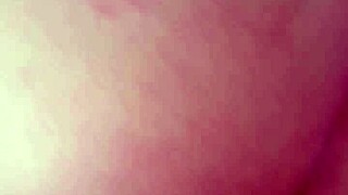 Horny oiled big tits girl bends over sofa for intense doggystyle orgasm