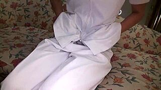 I'm overwhelmed fucking this hardworking amateur Japanese beauty Hitomi Yoshimura!