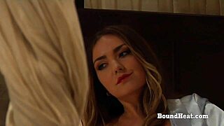 Pale Submissive Big Natural Tits Slave Whipped Moaning By Lesbian Femdom Mistress