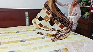 visiting her in the bedroom for a private chat