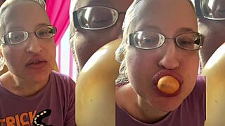 ASMR bubble gum pops make my kinky glasses fetish explode in your headphones!