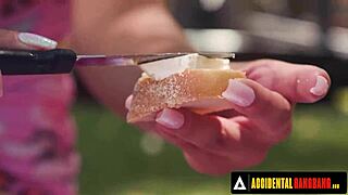 whoops accidental public gangbang with seven hot girls tribbing wildly 😱