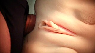 Close-up pounding of shaved white ass with big toys