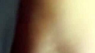 skinny big titted blonde breanna sucks cock and strokes it between her huge tits