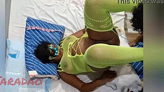 Ebony BBW's Greedy Asshole Devoured at Carnival Party