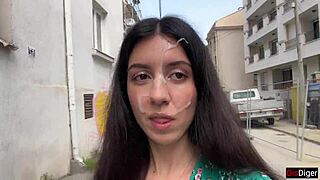 if you lose you walk public with hot cum facial dripping down!