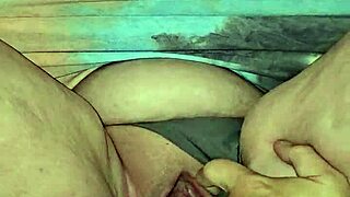 sexy wife teases thong upskirt under sundress during sex