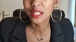 public joi story: strict directrice commands your retro outdoor jerk off in sextape