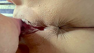 Amateur's Tight Pink Shaved Pussy Exposed 345 Days Post-Virginity Loss Close-Up