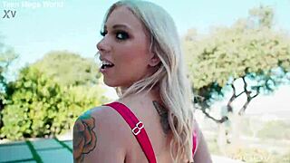 Shaved Blonde Gapes Wide in Hardcore Anal Trailer