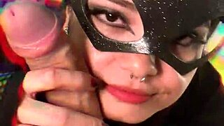 heart pounding as kitten deepthroats wellington prado's massive throbbing cock orally!