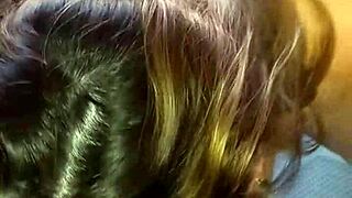 Amateur Latina tattooed big ass morning nasty deepthroat blowjob cum swallow