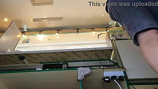 shaved teen thong upskirt flashes her sexy slim ass in homemade tease