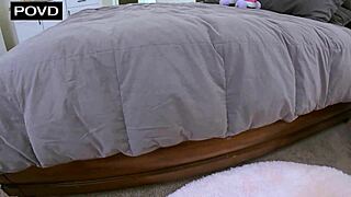 skinny sorority slut rides frat cock tight pussy quickie creampie sneak