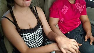 Boss Roughly Pounds Sexy Housewife Holes Car Doggy Style