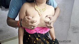 Sizzling Indian beauty in yellow saree gets fucked passionately