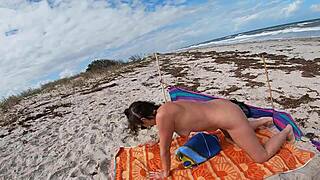 i spy helena price teasing cock nude on caribbean beach voyeur day two