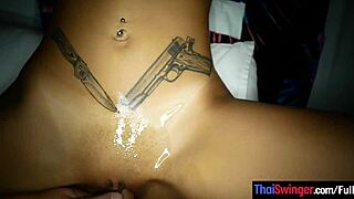 how innocent is this tiny thai teen's hardcore blowjob fuck?