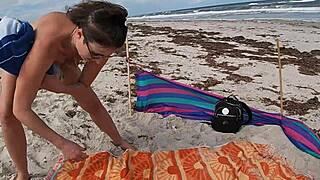 i spy helena price teasing cock nude on caribbean beach voyeur day two