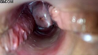 Vagina throbs wildly during intense pulsating orgasm